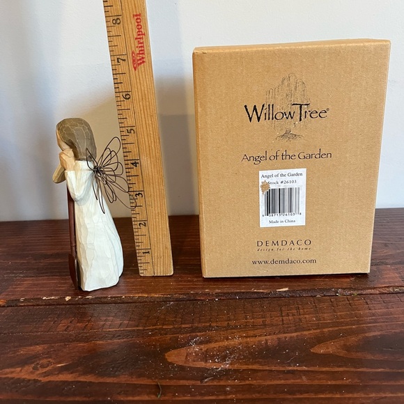 Vintage Y2K Demdaco Willow Tree Garden Angel Hand-Painted Figure Figurine Box - Picture 2 of 5